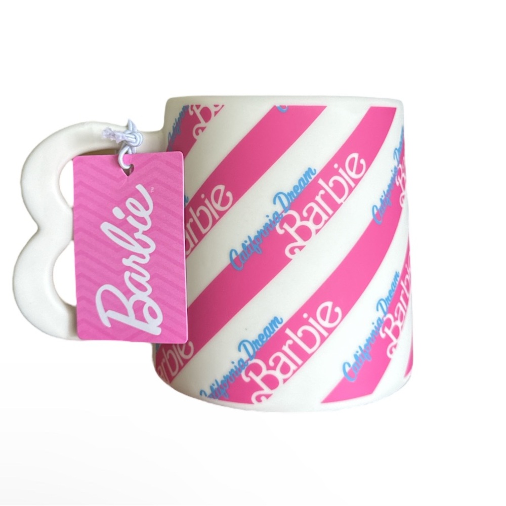 Barbie Pink and White Mug
